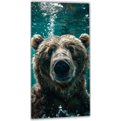 Painting Bear in the water