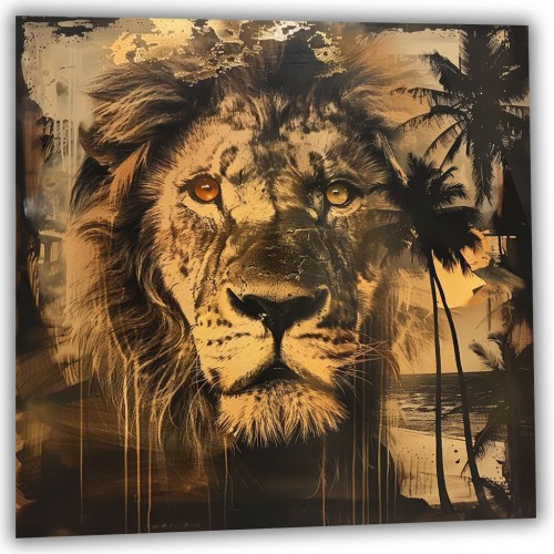Lion painting