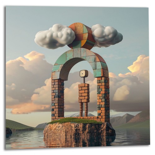 Picture "Arch of dreams under the clouds"