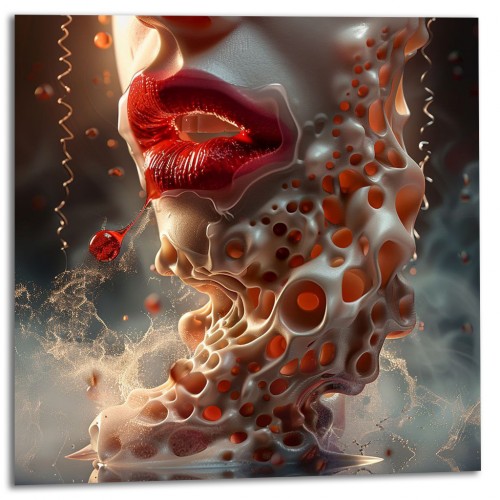 Painting "A Kiss with the Taste of Pain"