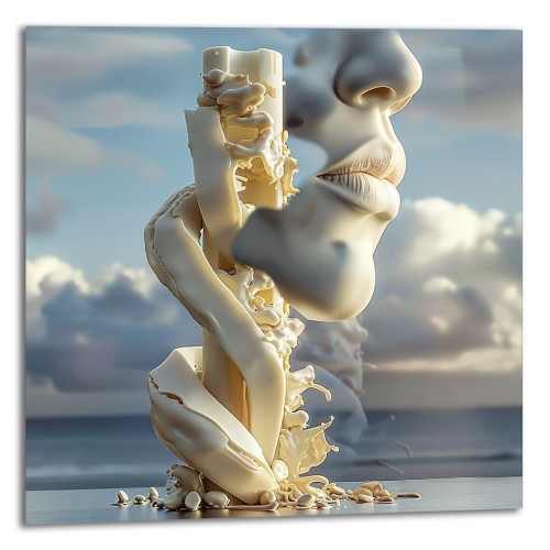 Painting "Kiss in the Dawn Sea"