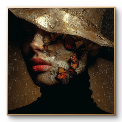 Metamorphosis of Silence – Contemporary Surreal Portrait Wall Art