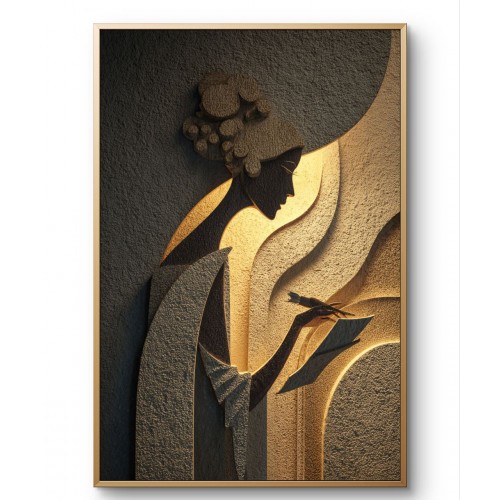 The Quiet Reader – Abstract Contemporary Wall Art