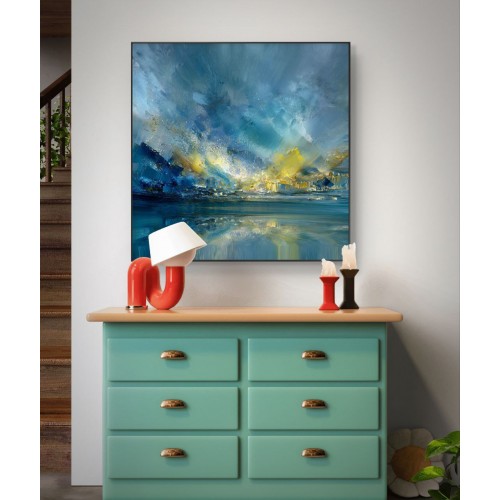 Golden Horizon Over Blue Silence