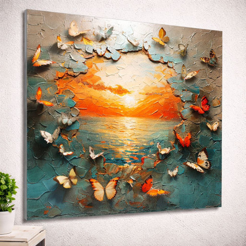 Butterflies at Sunset