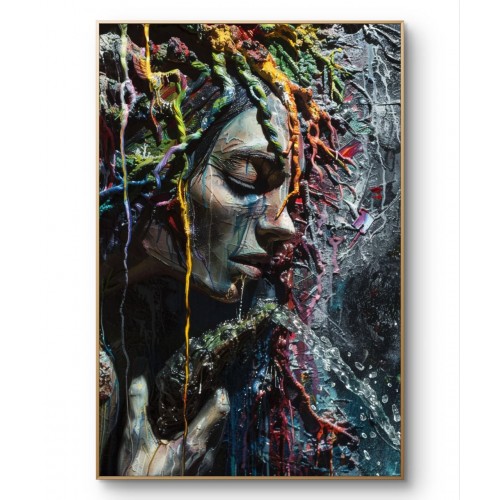Colorful Abstract Portrait Art Colorful Abstract Portrait Art