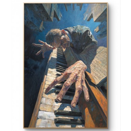 Pianist Motion Wall Art