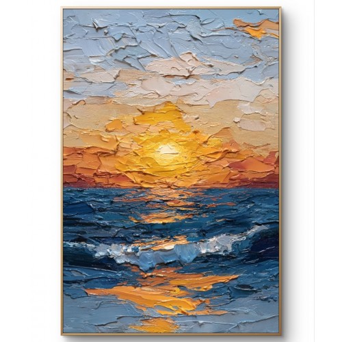 Sunset Over the Sea