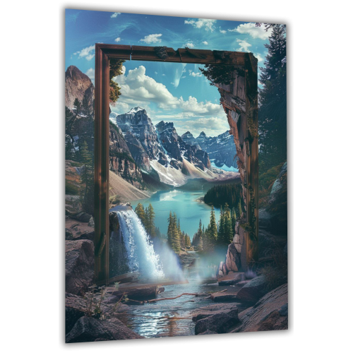 Glass painting Secret rocks