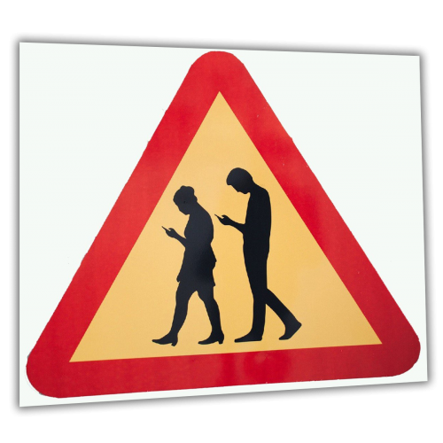 Beware pedestrians on your phone